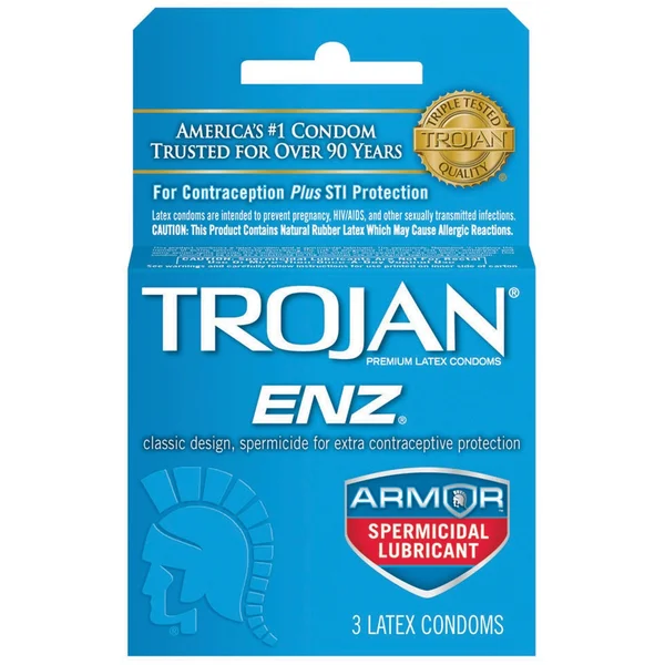 Trojan Enz Spermicidal Lubricated Condoms - Box of 3 — image 3 of 4