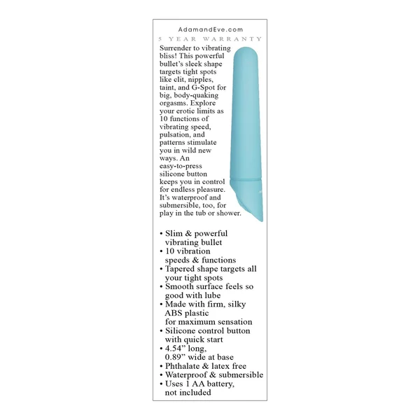 Adam & Eve Eve's Blissful Bullet - Teal — image 12 of 12