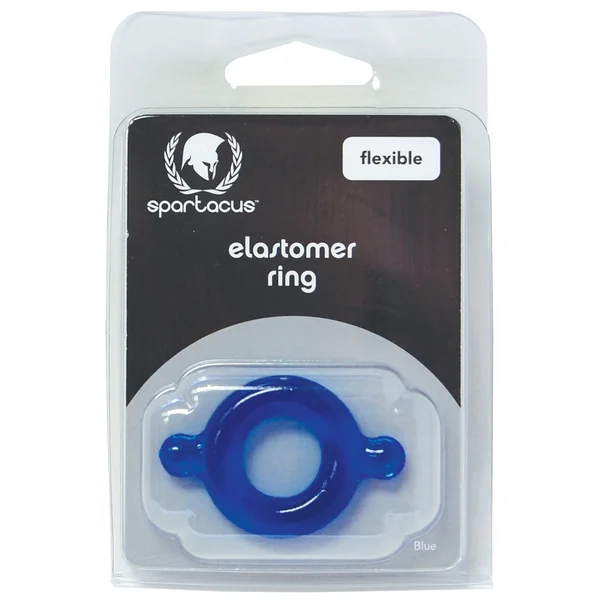 Spartacus Elastomer Cock Ring - Blue — image 2 of 2
