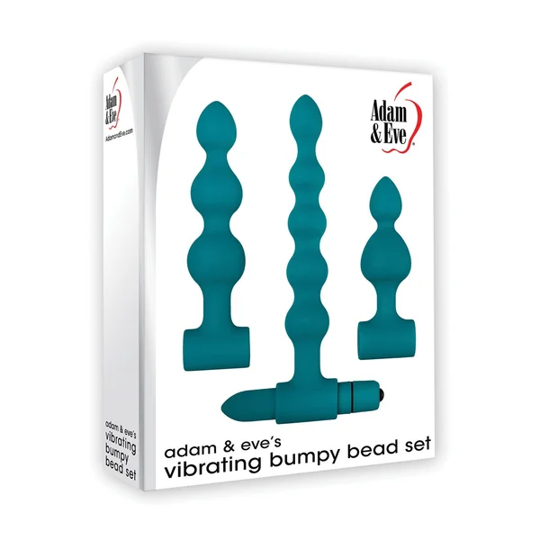 Adam & Eve Vibrating Anal Bumpy Bead Set - Teal — image 7 of 8