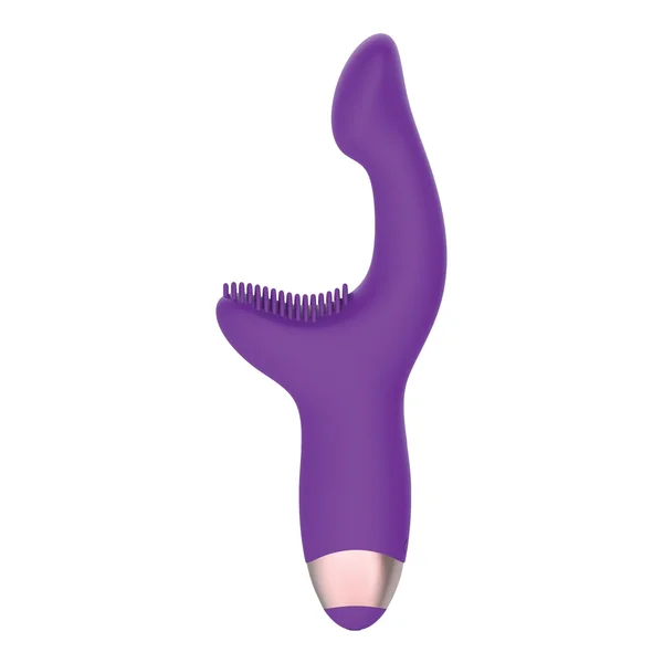 Adam & Eve Silicone G Spot Pleaser Rechargeable Dual Stim - Purple — image 12 of 16