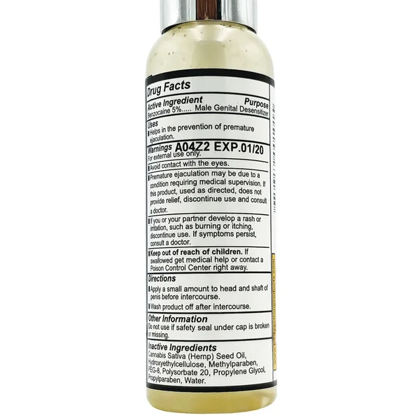 Higher Control Climax Control Gel for Men w/Hemp Seed Oil - 2 oz — image 4 of 4