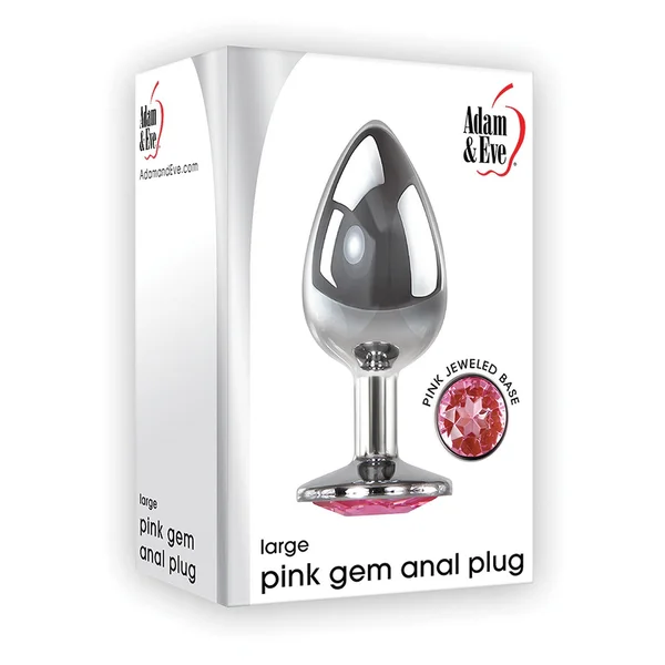 Adam & Eve Pink Gem Aluminium Anal Plug Large — image 9 of 10