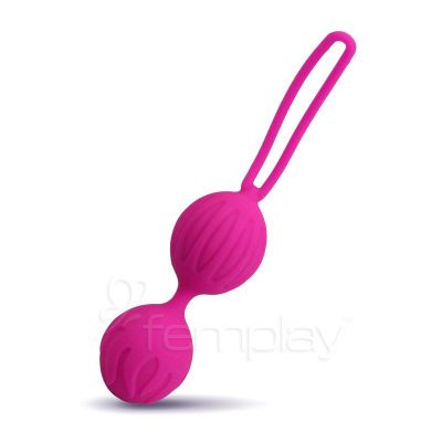 Geisha Lastic Silicone Ben Wa Balls Pink