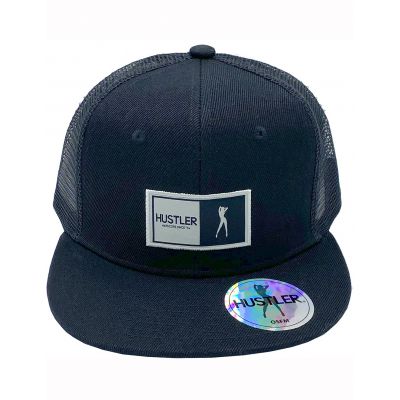 HUSTLER Grayscale Logo Patch Cap