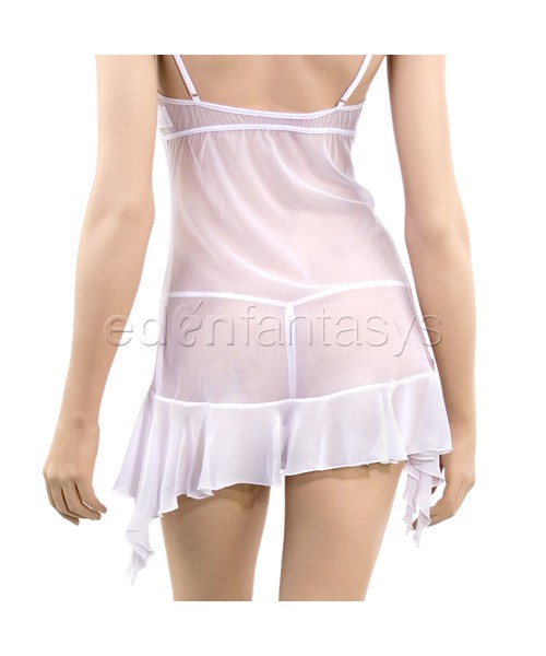 Embroidered elegance chemise and thong — image 5 of 5