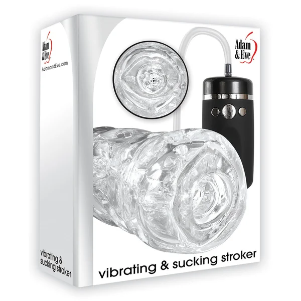 Adam & Eves Vibrating & Sucking Stroker - Clear — image 7 of 8