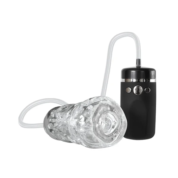 Adam & Eves Vibrating & Sucking Stroker - Clear — image 5 of 8