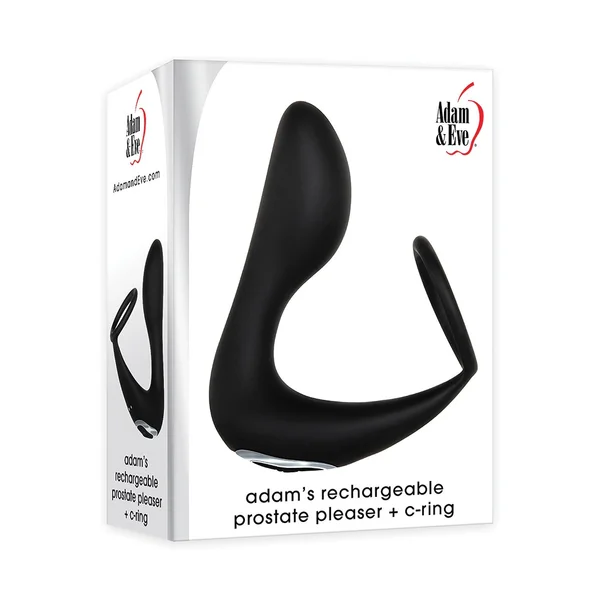 Adam & Eve Adam's Rechargeable Prostate Pleaser & C-Ring - Black — image 9 of 10