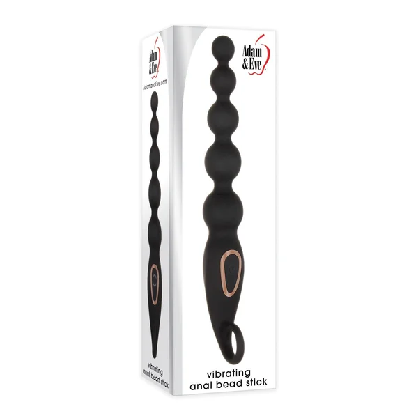 Adam & Eve Vibrating Anal Bead Stick - Black — image 9 of 10