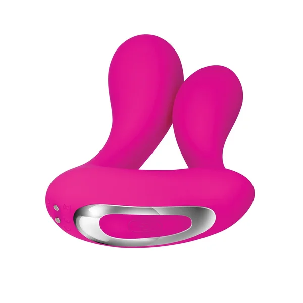 Adam & Eve Rechargeable Dual Entry Vibe w/Remote - Pink — image 13 of 16