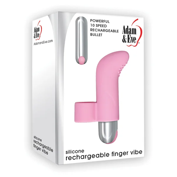 Adam & Eve Silicone Finger Vibe - Pink — image 9 of 10