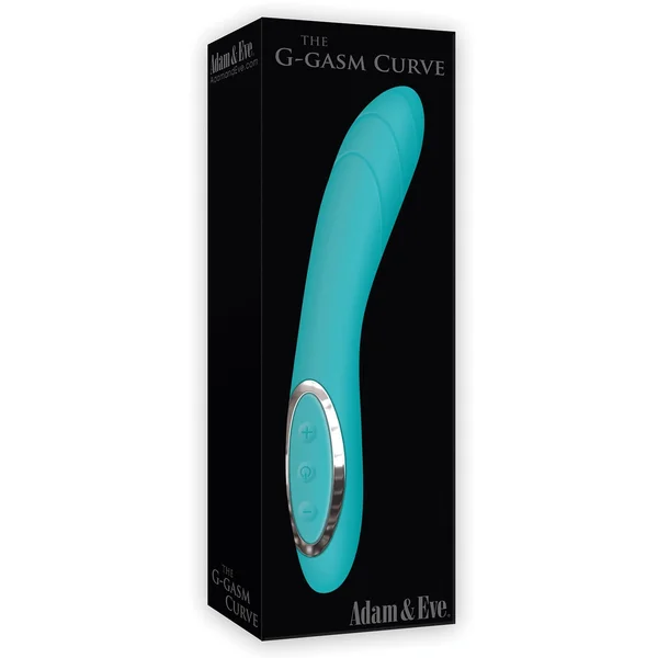 Adam & Eve G Gasm Curve Rechargeable Vibrator - Teal — image 13 of 14