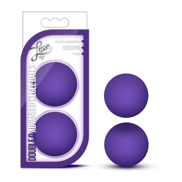 Luxe Double O Advanced Kegel Balls - Purple — image 13 of 14