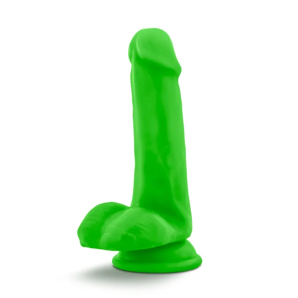 Neo - 6 Inch Dual Density Cock With Balls - Neon Green — image 19 of 21