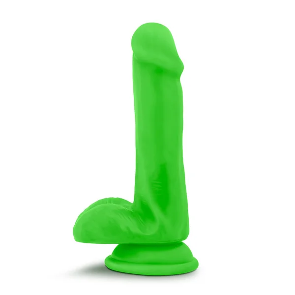 Neo - 6 Inch Dual Density Cock With Balls - Neon Green — image 17 of 21