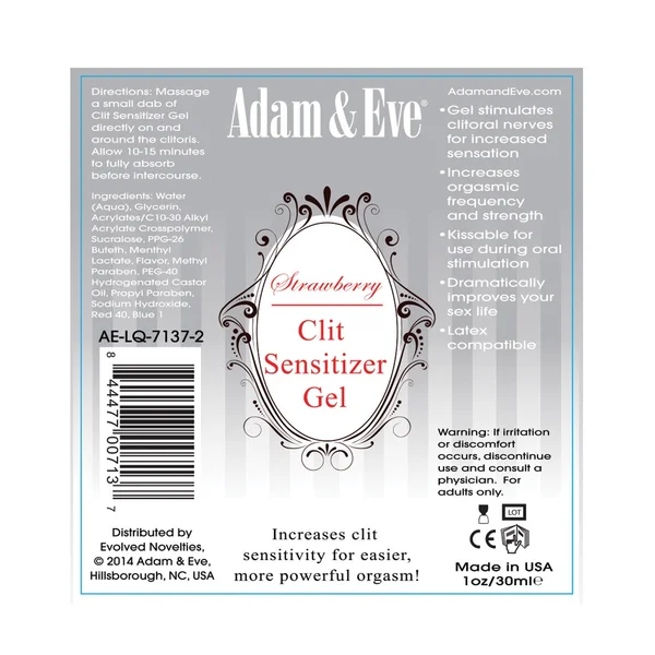Adam & Eve Clit Sensitizer - 1 oz Strawberry — image 5 of 5
