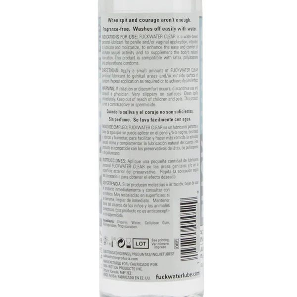 Fuck Water Clear H2O - 16 oz Bottle — image 4 of 4