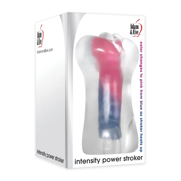 Adam & Eve Intensity Power Stroker - Clear/Blue — image 15 of 16