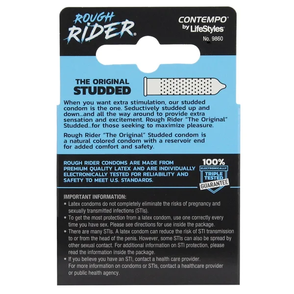 Lifestyles Rough Rider Studded Condom Pack - Pack of 3 — image 4 of 4