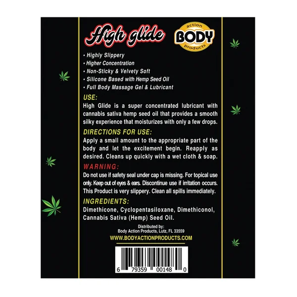 High Glide Erotic Lubricant - 2.3 oz Bottle — image 4 of 4