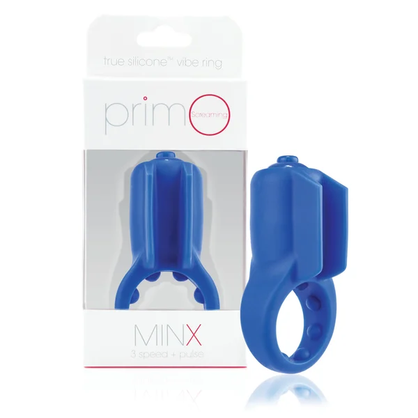 Primo Minx Premium Silicone Vibe Ring - Blue — image 11 of 12