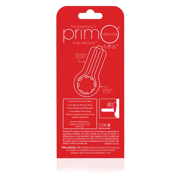 Primo Minx Premium Silicone Vibe Ring - Blue — image 12 of 12