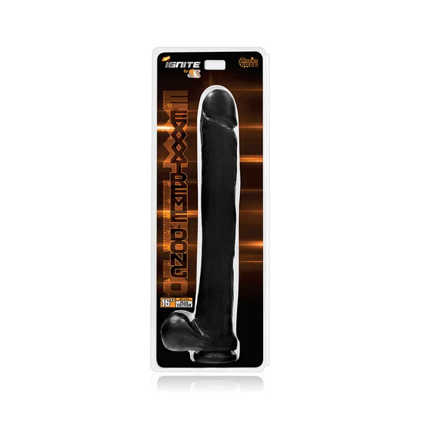 16" Exxxtreme Dong W/suction - Black — image 4 of 4