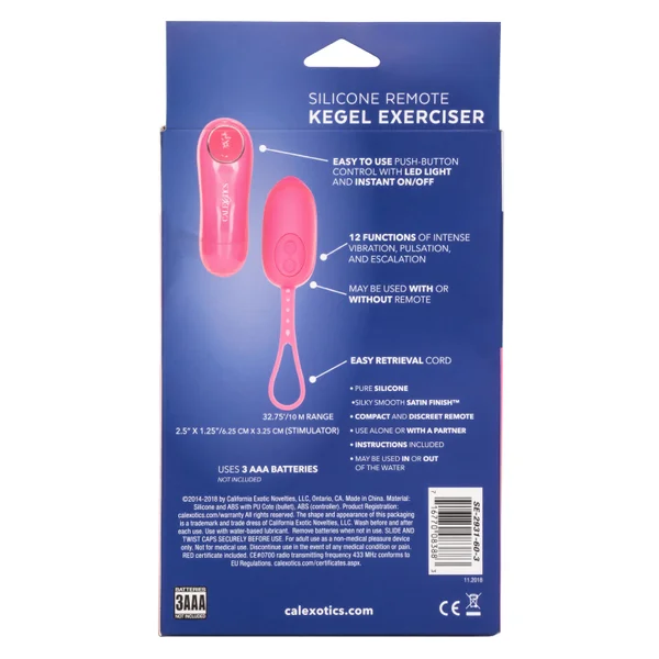 Silicone Remote Control Kegel Exerciser — image 15 of 17