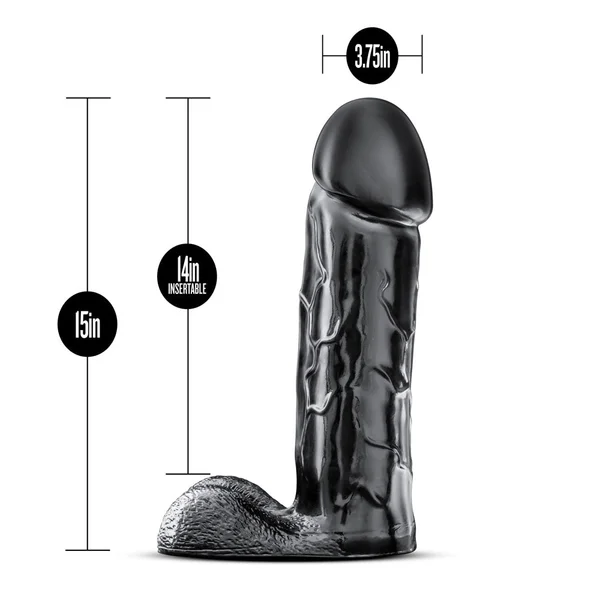 Jet - Brutalizer 15 Inch Dildo - Black — image 6 of 6