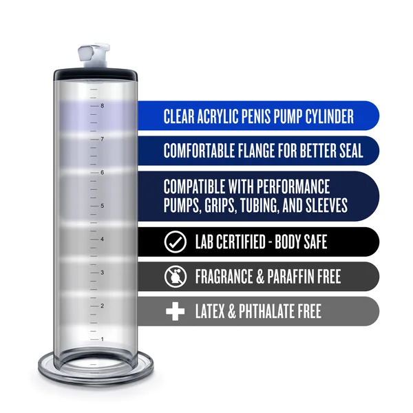 Performance  9 Inch X 2 Inch Penis Pump Cylinder   Clear — image 7 of 8