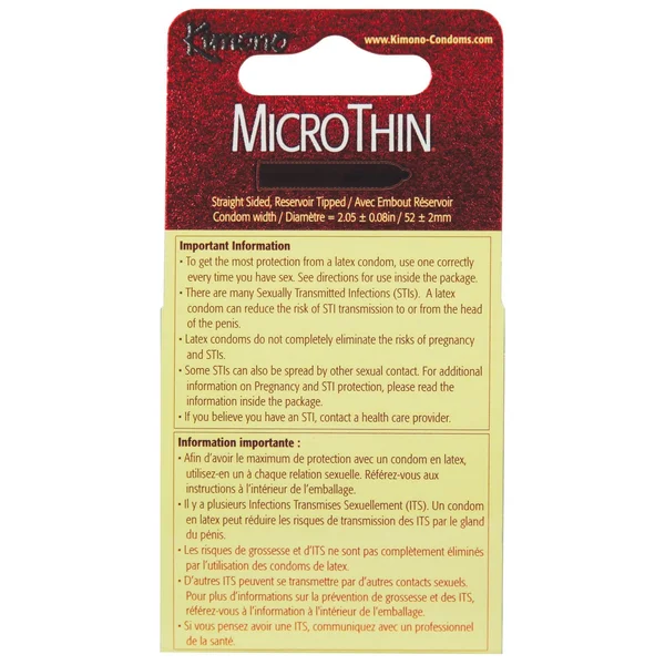 Kimono Micro Thin Condom - Box of 3 — image 4 of 4