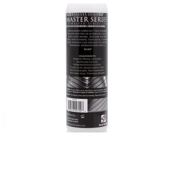 Master Series Jizz Unscented Water-based Lube 8oz — image 4 of 4
