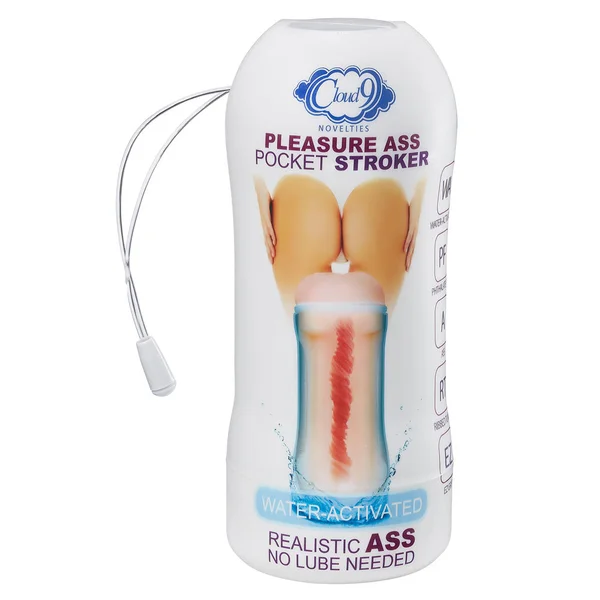 Pleasure Anal Pocket Stroker Water Activated - Flesh — image 8 of 8