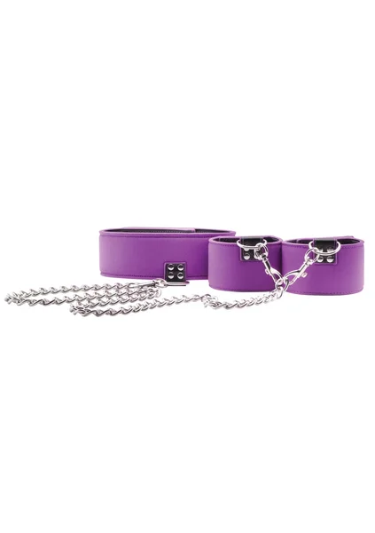 Reversible Collar and Wrist Cuffs - Purple — image 11 of 12