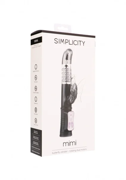 MIMI butterfly vibrator - rotating dual motors - Black — image 4 of 4