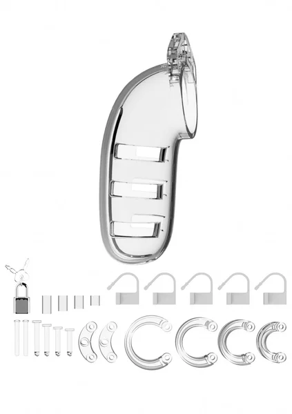 Model 06 - Chastity - 5.5" - Cock Cage - Transparent — image 7 of 8