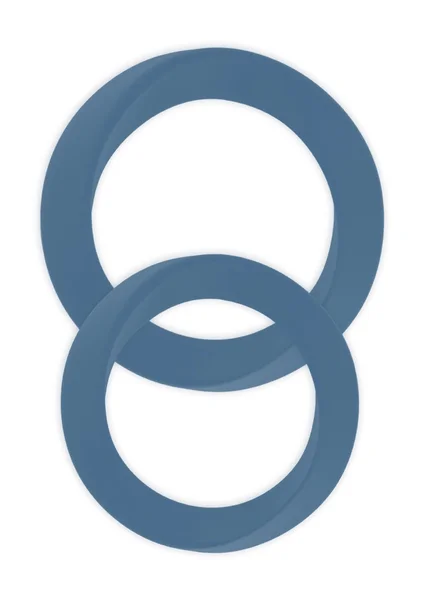 Infinity - Thin - M and L Cockring - Blue — image 7 of 9