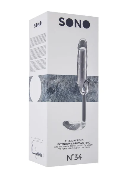 Sono No.34 - Stretchy Penis Exten and Plug - Translucent — image 7 of 7