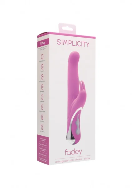 FADEY rechargeable rabbit vibrator - Pink — image 4 of 4
