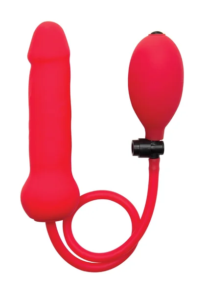 Inflatable Silicone Dong - Red — image 3 of 4