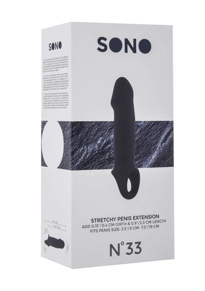Sono No.33 - Stretchy Penis Extension - Black — image 9 of 9