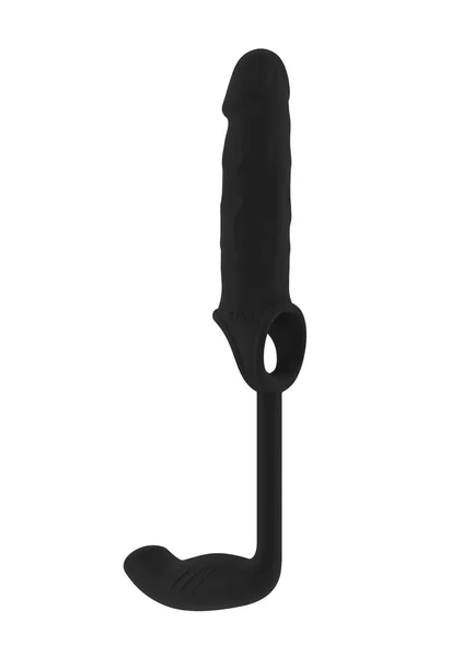 Sono No.34 - Stretchy Penis Exten and Plug - Black — image 7 of 9