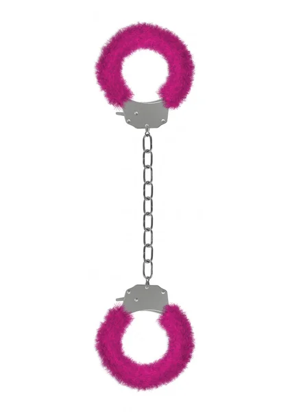 Pleasure Legcuffs Furry - Pink — image 3 of 3