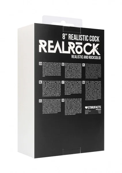 Realistic Cock - 8" - With Scrotum - Black — image 7 of 7