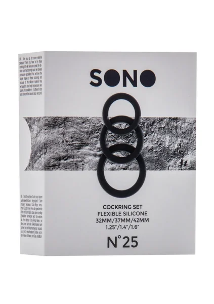 Sono No.25 - Cockring Set - Black — image 6 of 6