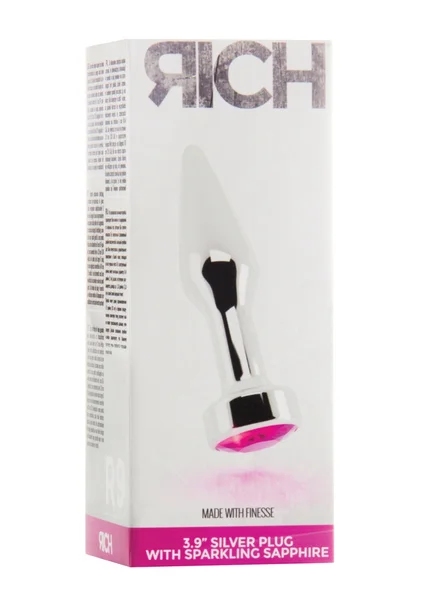 Rich R9 - Silver Plug - 3.9 Inch - Pink Sapphire — image 7 of 8
