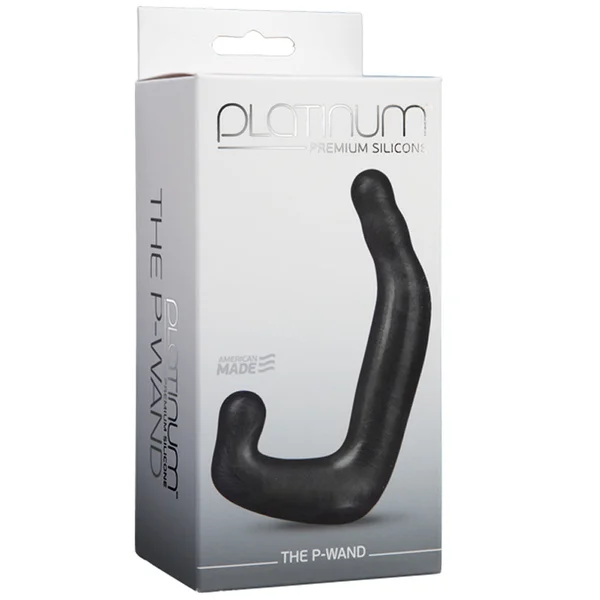 Doc Johnson Platinum Silicone The P-Wand Charcoal — image 4 of 4