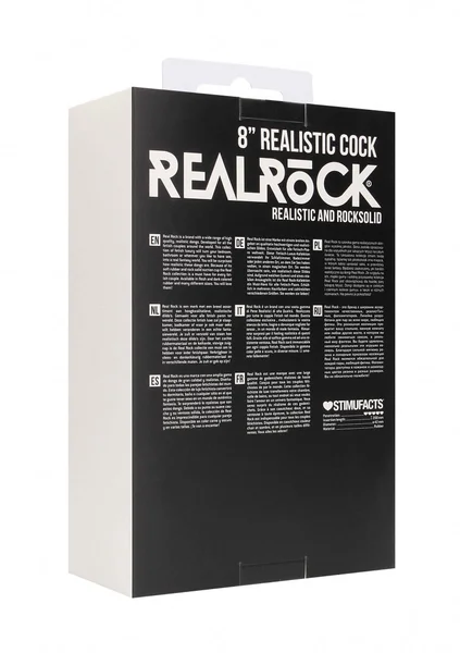 Realistic Cock - 8" - Black — image 11 of 12