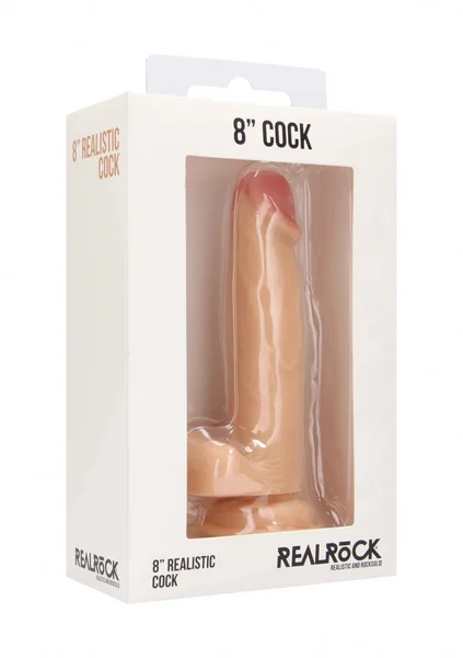 Realistic Cock - 8" - With Scrotum - Skin — image 4 of 5